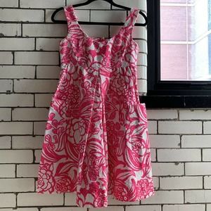 Anthropologie Vanessa Virginia Garden Party Dress Floral 0 Sleeveless Cotton EUC